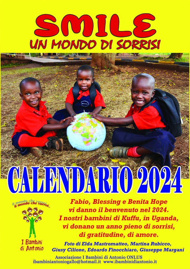 Calendario 2024 “SMILE Un mondo di sorrisi” I Bambini di Antonio Onlus